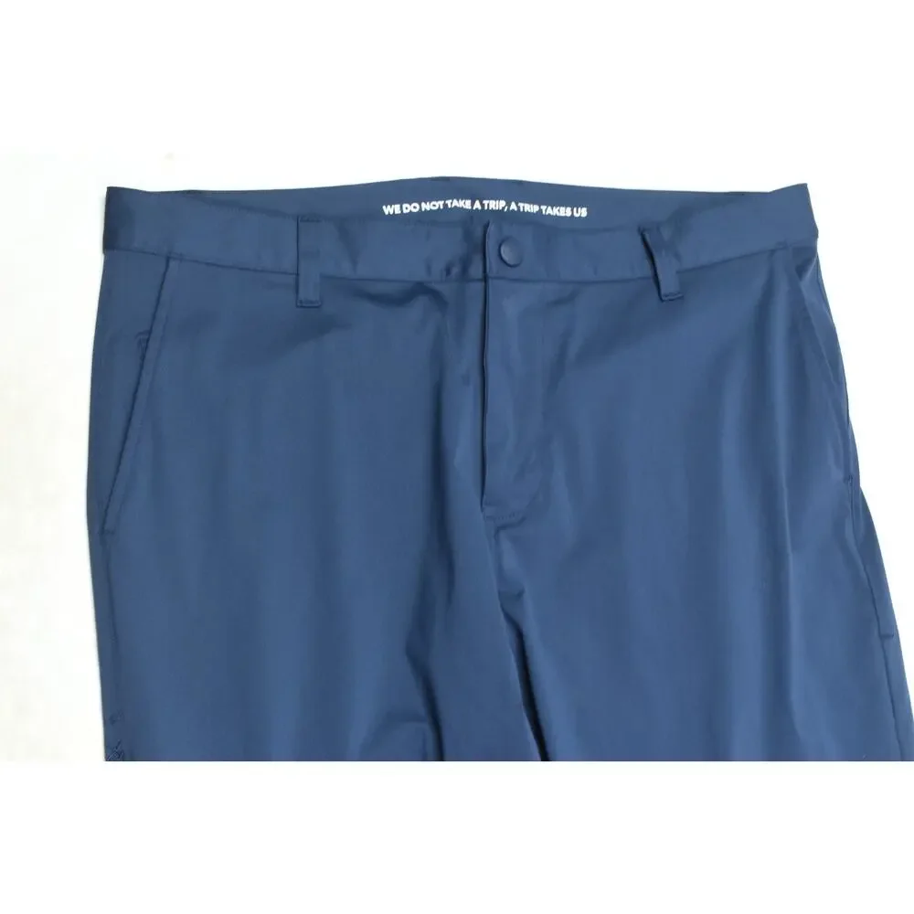 Rhone Commuter Performance Pants Mens 35 Blue Classic Fit Straight Stretch